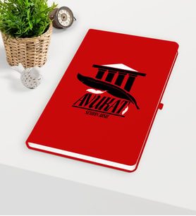 BK Gift Kişiye Özel Avukat Temalı Kırmızı Defter - 3