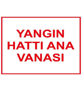 MIGNATIS - Yangın Hattı Ana Vanasi Levhası - Sac Malzeme 50x70cm