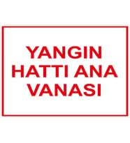 MIGNATIS - Yangın Hattı Ana Vanasi Levhası - Sac Malzeme 50x70cm