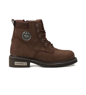 Harley Davidson Kahverengi Erkek Botu 025M100128-Dark-Brown-Nubuk