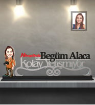 Kişiye Özel Fotoğrafçı Karikatürlü Kolay Yetişmiyor Ahşap Biblo Bayan-2
