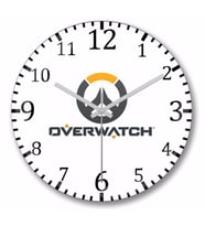 Overwatch Legion  Duvar Saati Bombeli Gercek Cam