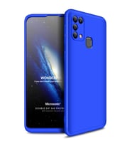 Microsonic Samsung Galaxy M31 Kılıf Double Dip 360 Protective Mavi