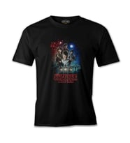 Stranger Things - Moonlight Siyah Erkek Tshirt