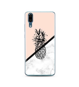 Ananas Tasarım Süper Şeffaf Silikon Telefon Kılıfı Huawei P20 