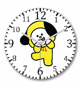 Bts BT21 Chimmy Duvar Saati Bombeli Gercek Cam