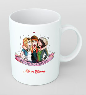 Kişiye Özel Best Friends Forever Kupa Bardak