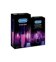 Durex Little Devil Titreşimli Halka + Durex Intense Jel 10ml (Kırmızı)