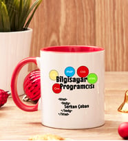 Bilgisayar Programcısına Hediye Renkli Kupa Bardak