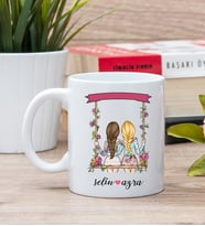 Best Friends Salıncak Tasarım Beyaz Kupa Bardak
