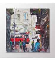 Arty Tablo Suluboya Tramvay Tablo (Karışık)