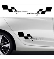 Focus  Bayraklı Yan kapı Sticker Yapıştırma Etiket