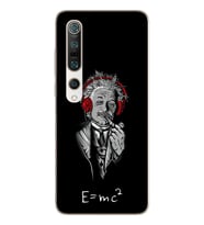 Einstein Tasarım Süper Şeffaf Silikon Telefon Kılıfı Xiomai Mi10- Mi 10 Pro