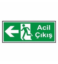 Acil Çıkış Levhası- Sol Yön