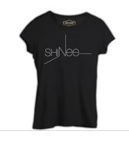 Shinee - Logo Siyah Kadın Tshirt
