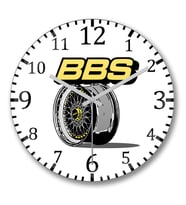 Bmw Bbs Duvar Saati Bombeli Gercek Cam