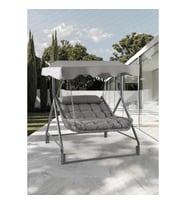 Capri Swing Capri Bed Rattan Bahçe Salıncağı  Balkon Salıncağı  (Gri)
