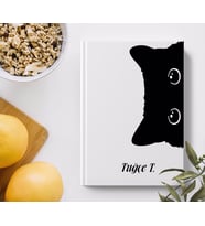 BK Gift Kişiye Özel Hediye Kedi Beyaz Defter