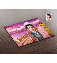 BK Gift Kişiye Özel Erkek Mühendis Karikatürlü Ahşap Puzzle-1