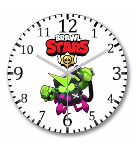 Brawl Stars Virüs 8 Bit Duvar Saati Bombeli Gercek Cam