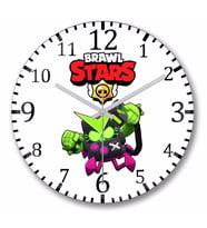 Brawl Stars Virüs 8 Bit Duvar Saati Bombeli Gercek Cam