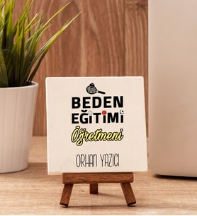 Beden Eğitimi Öğretmenine Hediye Taş Dekor