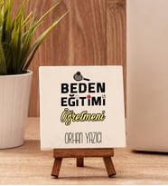 Beden Eğitimi Öğretmenine Hediye Taş Dekor
