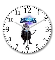 Heroes Of The Storm Sylvanas Duvar Saati Bombeli Gercek Cam