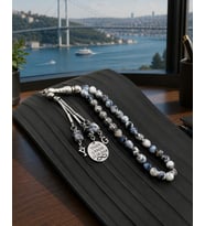 Kişiye Özel Akik Taşı İsimli Tesbih Ahşap Kutulu