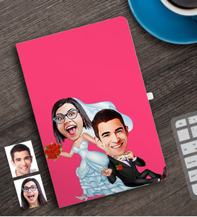 BK Gift Kişiye Özel Evleniyoruz Karikatürlü Defter-2