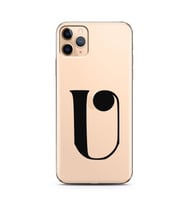 Iphone 11 Pro Harf Tasarımlı Telefon Kılıfı U-Harfi 