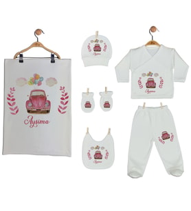 Pia Baby GL 2010 İsme Özel Arabalı Battaniye Zıbın Set