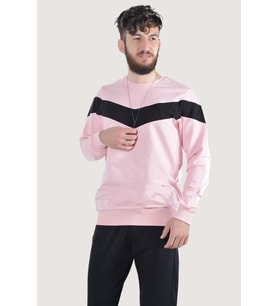 Erkek Bisiklet Yaka Basic Sweatshirt 20Y-5200212 Pembe