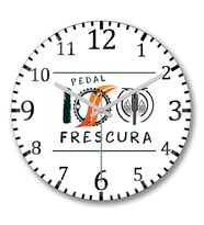 Grupo Pedal 100 Frescura  Branca Duvar Saati Bombeli Gercek Cam