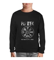 Vikings - Kuzey Pusulası Siyah Çocuk Sweatshirt
