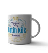 Dünyanın En İyi Öğretmeni Özel Kupa Bardak (Çok Renkli)