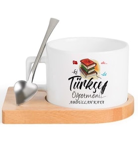 Türkçe Öğretmeni  FİNCAN Seti (Beyaz)