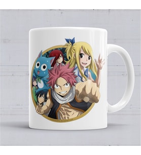 Fairy Tail Anime Erza Scarlet Happy Lisanna Kupa Bardak