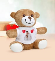 BK Gift Kişiye Özel Fotoğraflı Peluş Ayıcık