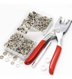 9.5 MM Metal ÇIT ÇIT Takma Çakım Komple Seti