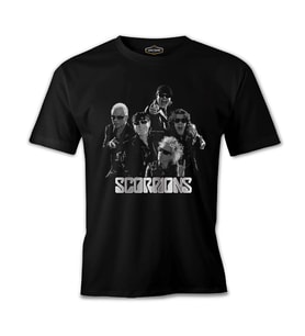 Scorpions - Group Siyah Erkek Tshirt