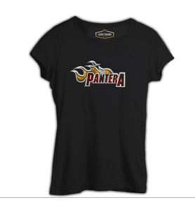 Pantera - Logo Siyah Kadın Tshirt
