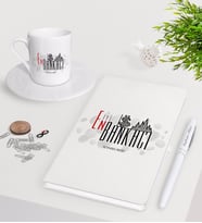 BK Gift Kişiye Özel En İyi Bankacı Beyaz Defter Kalem Türk Kahvesi Fincanı Seti (Model 1)