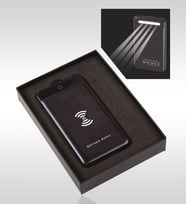 BK Gift Kişiye Özel PB-195 Siyah Powerbank 10000 mAh Lion Pil - Wireless Hızlı Şarj