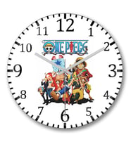 One Piece Duvar Saati Bombeli Gercek Cam