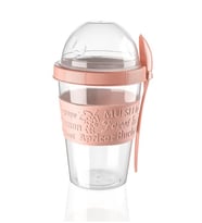 Take'n Go Kapaklı Kaşıklı Hazırla Ve Çık Meyveli Yoğurt Kabı 600 ml