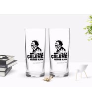 BK Gift Kişiye Özel Renkli Baskılı Çünkü Sen Çölüme Yağmur Oldun Tasarımlı İkili Rakı Bardağı Seti-9 (Beyaz)