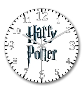 Harry Potter4 Duvar Saati Bombeli Gercek Cam