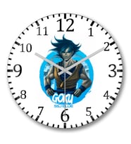 Goku Ssj Blue Duvar Saati Bombeli Gercek Cam