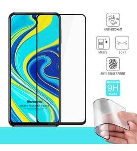 Microsonic Xiaomi Redmi Note 9S Seramik Matte Flexible Ekran Koruyucu Siyah
